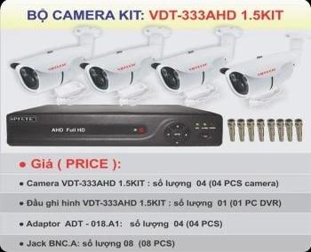  Đầu ghi hình kỹ thuật số  VDT-333AHD 1.5KIT hỗ trợ truy cập bằng công nghệ Điện toán đám mây.